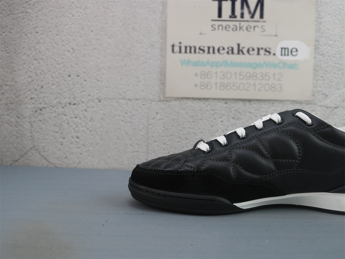 CHANEL 24a Low-Top German Army Trainers Casual Shoes Black